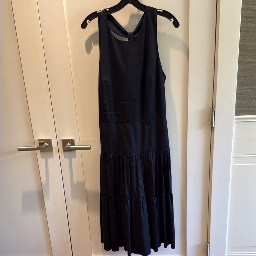 Carroll navy cotton Sleeveless Dress